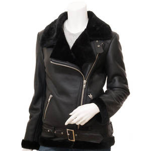 แจ็คเก็ตหนังผู้หญิงดีไซน์ล่าสุดปี 2026 คอตั้ง ปักโลโก้ได้ มีตัวเลือกสี แฟชั่นฤดูใบไม้ร่วงและฤดูหนาว กันน้ำ บุผ้านวม - Product Image 1