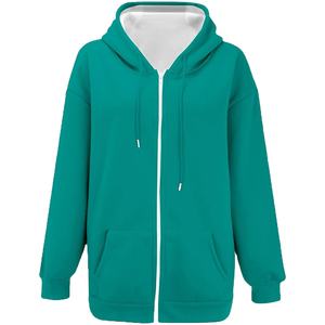 Robe pull en molleton d'hiver pour femme personnalisée, 100% coton, écologique, respirante, coupe-vent, avec broderie en relief sur le devant - Product Image 1