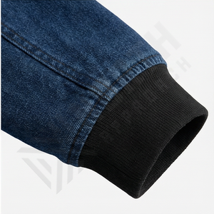 Chaqueta Vaquera Desgastada para Hombre para Bordar Logotipos Personalizados, el Mejor Diseño, 100% Algodón, Chaqueta Vaquera de Calidad Profesional - Product Image 6