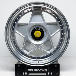 Jantes en alliage forgées Bku 3 pièces 5x108 pour Ferrari F40 F50 <span class=keywords><strong>288</strong></span> <span class=keywords><strong>GTO</strong></span> Enzo LaFerrari F8 Tributo 18 19 pouces Deep Dish Classic - Product Image 3
