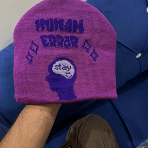 หมวกไหมพรมอะคริลิคถักมีโลโก้ออกแบบได้ตามต้องการหมวกแฟชั่นอบอุ่นสำหรับใส่เดินชายหาดทำโลโก้ได้ตามต้องการ - Product Image 1