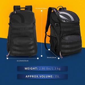 Mochila de fútbol, bolsa de baloncesto con compartimento para zapatos - Product Image 3