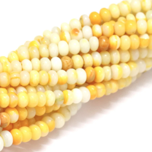 ลูกปัดโอปอลสีส้มมารีโกลด์ทรงรอนเดล: คุณภาพ AAA, 6-9 มม., 15 นิ้ว - Product Image 5