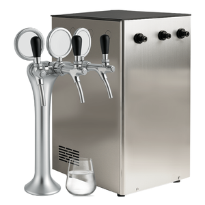 Refroidisseur d'eau électrique en acier inoxydable Micro Fresh Business 30L avec filtration sous le comptoir 3 voies pour usage hôtelier - Product Image 1