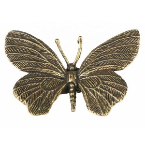 Butterfly Metal Gold Finished Sculptural Table Object Elegant Artistic Decor Accent for Modern and Luxury Home Spaces From India - Product Image 1