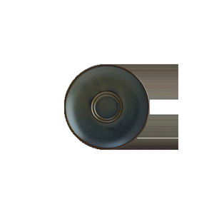 Bonna Gloire Gourmet Porcelain <b>Tea</b> <b>Cup</b> and Saucer <b>Set</b> 12 Cm-Premium Modern Anthracite Pattern Serving Coaster - Product Image 1
