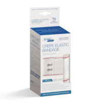 Bandage en crêpe de qualité supérieure, tissu blanchi hautement élastique pour la réduction des gonflements et la récupération des blessures CEB-003