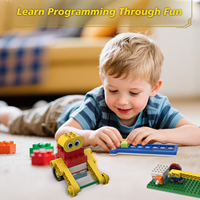 Kit de Robot de Codificación sin Pantalla ICBlocks para Niños de 3 a 6 Años, Juguete Educativo STEM, Set de Robótica Preescolar