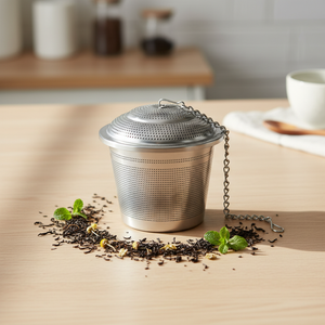 Infuseur à thé en acier inoxydable de qualité supérieure, réutilisable, 3008674Xl, style nordique, design anti-goutte, convient à la plupart des tasses et des théières - Product Image 6