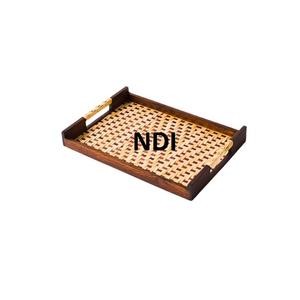 Juego de bandejas de madera de diseño único para uso en restaurantes de hotel, uso multiusos, bandeja de madera para servir hierba de la mejor calidad - Product Image 6