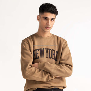 Sudadera de cuello redondo extragrande personalizada de Nardon Apparel, suéter de algodón liso - Product Image 3