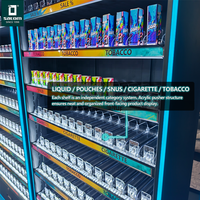 Satom Tabak-Display Rauchfreier Tabak-Präsentationsständer Zigaretten-Displayregal Schrank Vitrine für Rauchershop Tabakregal