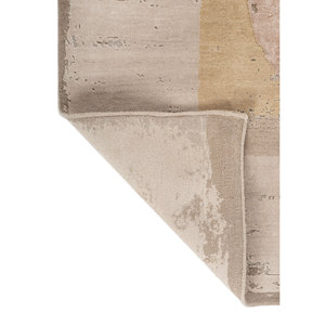 Alfombras Kavi Ivory de Lana y Seda de Bambú Anudadas a Mano - Esk-330 (3D) Alfombra Abstracta para Sala de Estar Rectangular de 10 mm de Grosor - Product Image 5