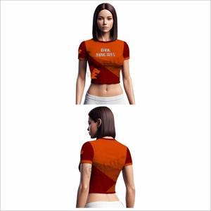 2025 coton Polyester femmes haut court séchage rapide femmes haut court manches courtes femmes haut court - Product Image 4