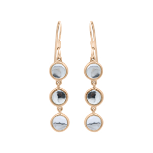 Pendientes Largos de Plata de Ley 925 con Circonita Cúbica Blanca Natural Redonda Vintage para Mujer, Marca Memoria Jewels - Product Image 3