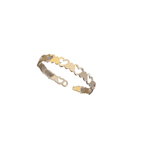 Pulsera Artesanal de Cuentas 2025, Brazalete Ancho de Latón Pulido Dorado, Estilo Tribal, para Mujer - Product Image 6