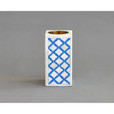 Quemador de incrustaciones de hueso Elegante y creativo Soporte de vela con incrustaciones de hueso Forma cuadrada Portavelas con incrustaciones de hueso - Product Image 5