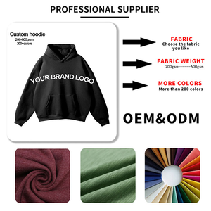 Custom Logo High Quality Woven Men's Heavyweight Embroidered Digital Printed Autumn Hoodies <b>for</b> Men - Product Image 6