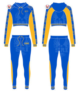 Survêtement Sigma Gamma Rho brodé pour femmes, coupe ajustée |   Costume sur mesure brodé pour femmes de la sororité SGR, style grec ajusté - Product Image 5