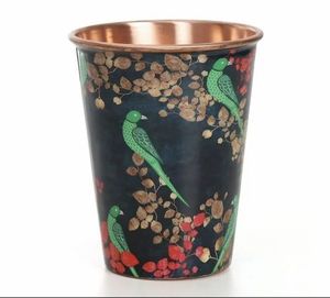 Verre de cuivre pur imprimé traditionnel avec des motifs décoratifs artisanaux pour des souvenirs d'événements d'entreprise au prix de gros - Product Image 1