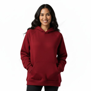 เสื้อฮู้ดดี้ผู้หญิงแบบสั่งทำ ผ้าฟลีซหนานุ่ม ทรงหลวม รับผลิตแบบ OEM ขายส่งสำหรับการสั่งซื้อจำนวนมาก - Product Image 3