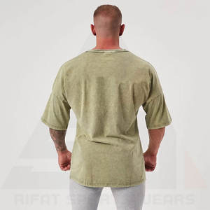 Accesorios de Ropa para Hombre, Camisetas Casuales con Lavado Ácido, Venta al por Mayor, Alta Calidad, Transpirables, de Secado Rápido, Ecológicas, 100% Algodón - Product Image 2