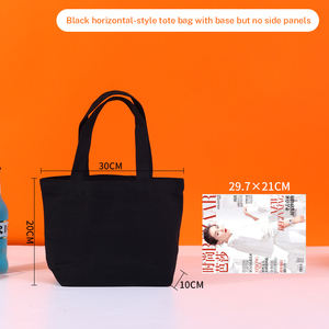 ถุงผ้าแคนวาสผ้าฝ้ายใช้ซ้ำได้พิมพ์ซับลิเมชันด้วยความร้อนโลโก้ออกแบบได้ตามต้องการ - Product Image 6