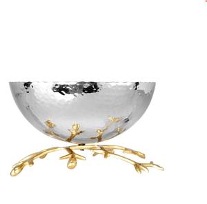 Frutal de Metal recubierto de polvo dorado, cuenco para servir comida para el hogar y el restaurante, cuenco para servir de Metal elegante hecho a mano - Product Image 6