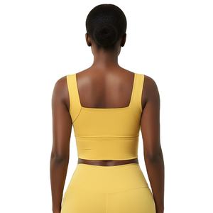 Soutien-gorge de sport extensible à col en V pour femme, soutien-gorge de yoga léger et respirant à dos profond pour femme - Product Image 4