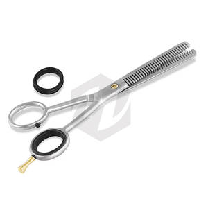 Tijeras de Entresacar Cabello de la Mejor Calidad, 32 Dientes, Acabado Mate, con Reposadactos Ajustable para un Entresacado Preciso en Salones de Belleza - Product Image 3