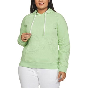 Sudadera con Capucha de Manga Larga para Mujer, de Alta Calidad, con Logotipo Personalizado, Frente Sólido, Transpirable, de Algodón y Felpa - Product Image 4