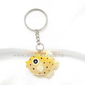 New Arrival Deocor Polyresin Statue Goldfish Keychain Made In Vietnam Used As Gift/Decoration