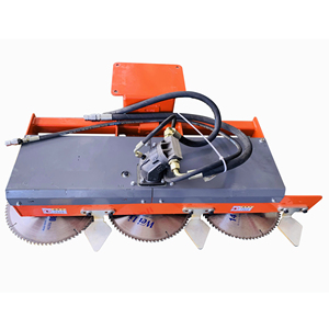 Cabezal de Corte para <span class=keywords><strong>Tractor</strong></span>, Cortadora de Árboles, Ancho de Corte de 1100 mm/1400 mm, 3/4 Hojas de Sierra - Product Image 1