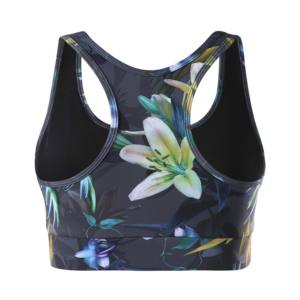 2025 Sujetador deportivo de alta calidad para mujer para correr de impacto, sujetador corto de Yoga transpirable con logotipo frontal, técnicas lavadas - Product Image 2