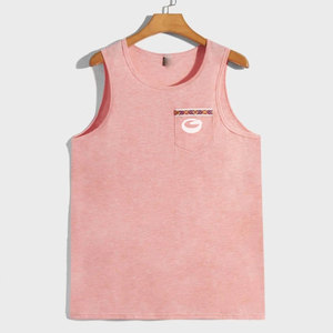 Camiseta Deportiva de Gimnasio para Hombre, Elegante, Transpirable, de Punto, Informal, de Poliéster/Algodón de Alta Calidad - Product Image 1