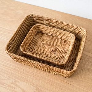 Natural Rattan Tray With Handles - Traditional Rattan Tray From Vietnam - Product Image 2