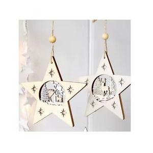 <b>Wooden</b> Indoor Decoration Christmas Tree Hanging Ornament <b>Ball</b> Ornaments Box - Product Image 4