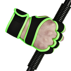 Gants de musculation unisexes en néoprène à demi-doigts avec support de poignet pour l'entraînement en salle de sport, protection des mains et adhérence pour le fitness et le sport - Product Image 2