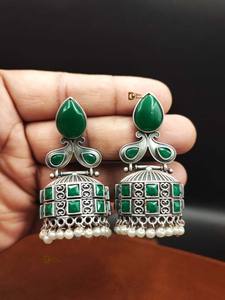 Pendiente de réplica de plata, pendiente de peso ligero, diseño de hoja, pendiente colgante, ropa de fiesta Cascul para niñas y dotados - Product Image 5