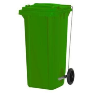 Contenitore Selettivo Verde 120L con Pedale. 1 Unità. - Product Image 2