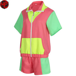 Femmes décontracté 2 pièces fermeture éclair coupe-vent ensemble short respirant séchage rapide vêtements d'entraînement grande taille imprimé Logo Style pour le printemps - Product Image 2