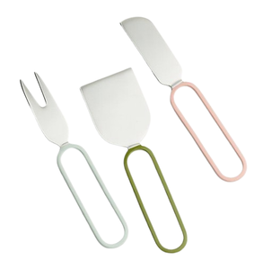 ชุดอุปกรณ์ทำชีสด้ามโลหะสีเงินชุดเครื่องทำชีส - Product Image 1