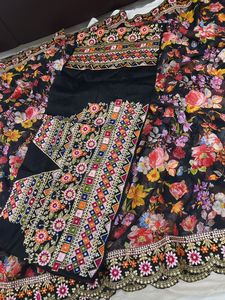 Tissu georgette indien élégant et élégant Bollywood, sari fantaisie imprimé numérique, chemisier sari exclusif, vêtements ethniques fantaisie, les plus vendus - Product Image 6