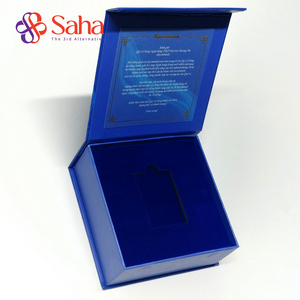 Cajas rígidas hechas a mano VANISHING reciclables bio-degradables Kraft impresión Offset solapa abierta Cajas de Regalo cosméticas gris arte dúplex - Product Image 5