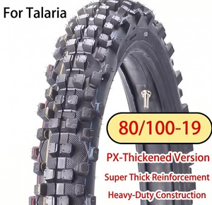 Accesorios para Talaria <span class=keywords><strong>Sting</strong></span> R MX4, Neumático Todoterreno Ensanchado 80/100-19 para Talaria <span class=keywords><strong>Stinger</strong></span> Modificado, Piezas Antideslizantes para Motocicleta Eléctrica Todoterreno - Product Image 1