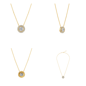 สร้อยคอทองคำสีเหลือง10K สำหรับสร้อยโซ่เส้นเล็กสำหรับปลูกในห้องปฏิบัติการ1.87cts - Product Image 4