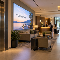 Écrans vidéo LED fixes d'intérieur en aluminium moulé sous pression P1.87 GOB pour les hôtels, les halls d'entrée, les fournisseurs OEM et les entrepreneurs
