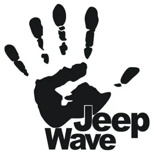 Autocollant Jeep Wave, maître des salutations en agitant la main, pour les enveloppements de voitures et les personnalisations - Product Image 1