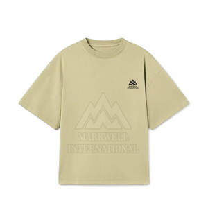 เสื้อยืดทรงบ็อกซ์ ราคาประหยัด ผลิตจากผ้าฝ้าย น้ำหนักเบา เสื้อยืดทรงบ็อกซ์ผู้ชาย ทรงเข้ารูป แขนสั้น เสื้อยืดทรงบ็อกซ์ผู้ชาย ลดราคา - Product Image 1