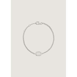 Estate <b>Silver</b> <b>Charm</b> <b>Bracelet</b> with Diamond and Pearl Trendy Buddhism Butterfly Pattern for Religious Gifts - Product Image 1